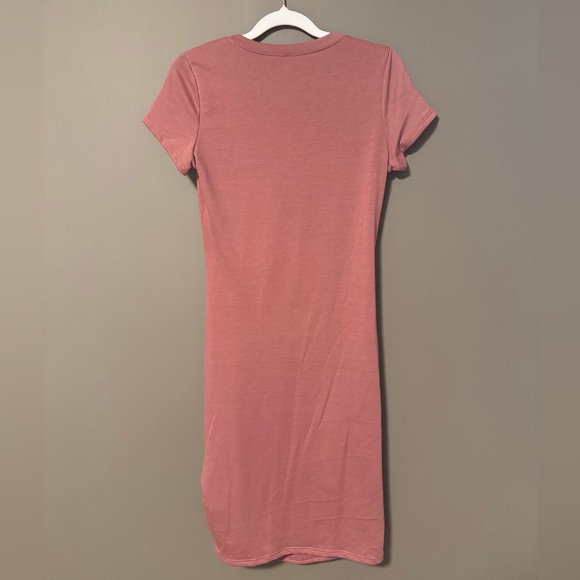 Love Vintage Rose Rouched T-Shirt Dress Size S - Picture 4 of 4